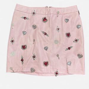 Sugar Thrillz Cupid pink mini skirt size S NWT 99$